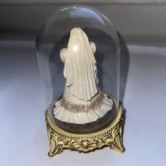 Vintage 1993 Franklin Mint Scarlett’s Betrothal figurine under glass dome - Picture 4 of 6